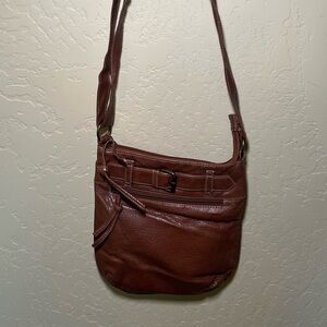 Brown Leather Shoulder Bag